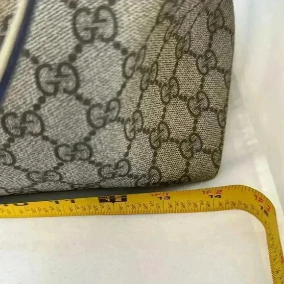 Authentic Gucci Gg Monogram Tote Bag Beige/Cream Medium - Picture 7 of 15